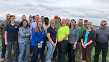 Outdoor group shot of SWANA Chapter members