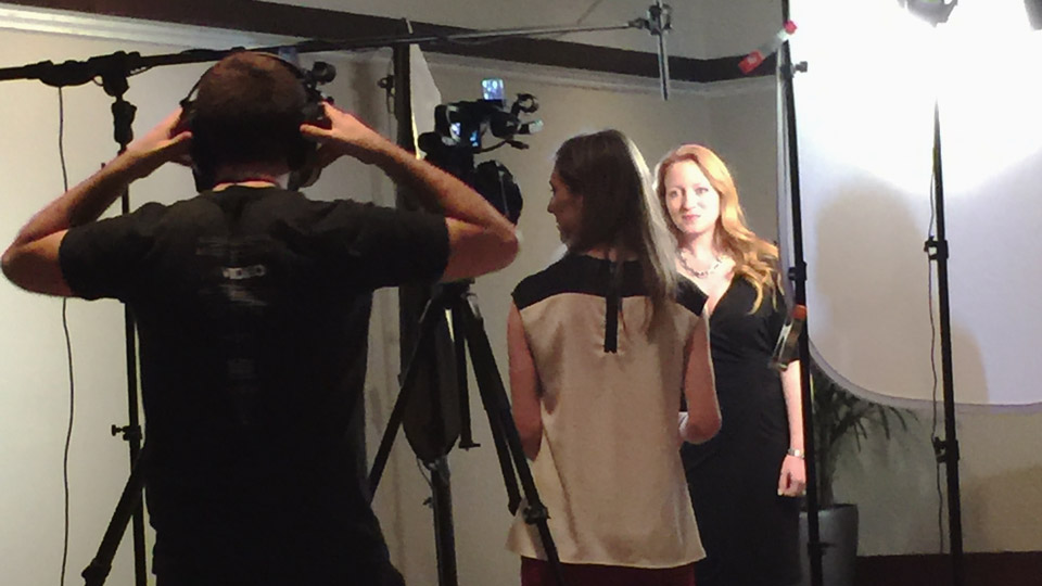 Videotaping with Young Professional