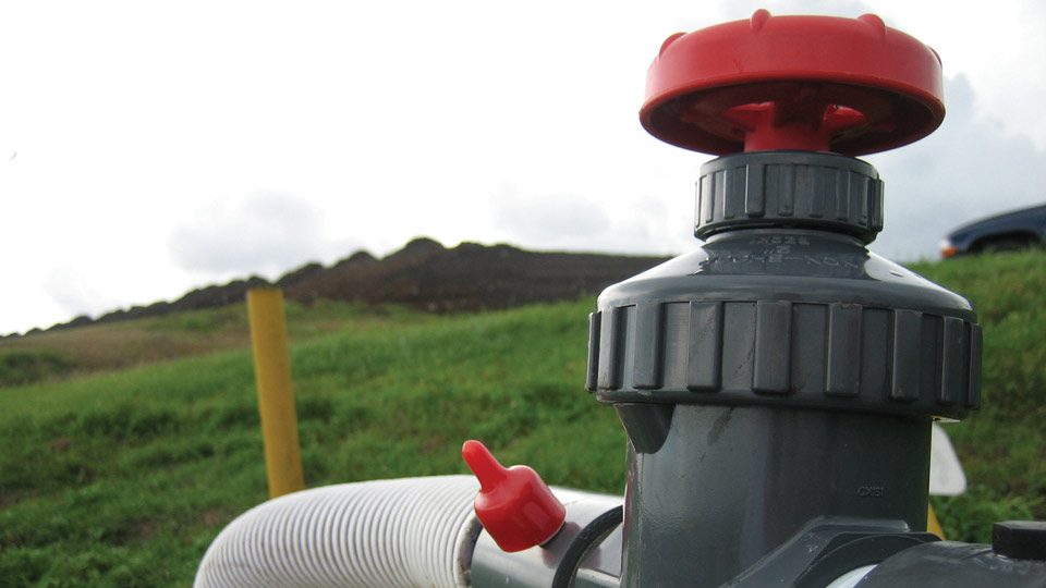 Landfill gas pipe