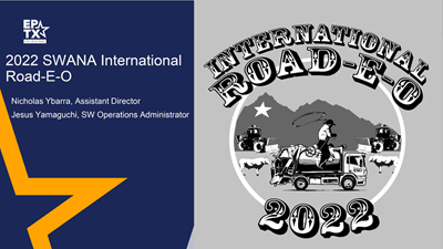 2022 SWANA International Road-E-O TXSWANA banner