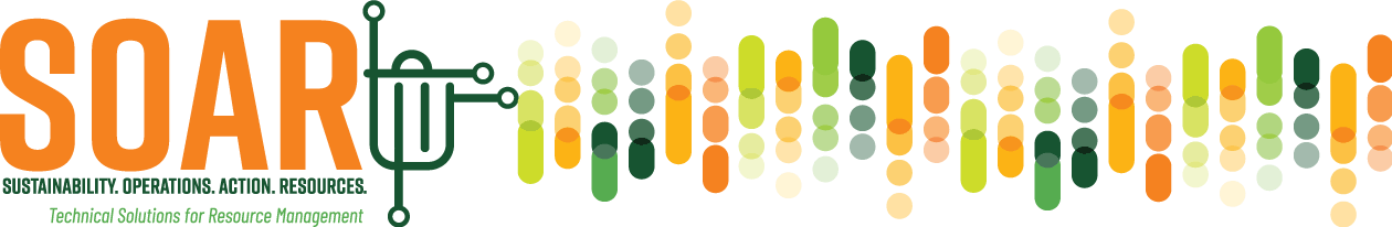 SOAR web banner - logo and color bars
