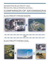Generating Electricity from Municipal Solid Waste or Coal - Comparison of Air Emissions