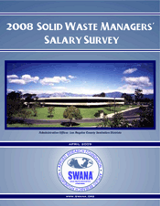 2008 Solid Waste Managers Salary Survey cover