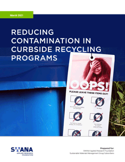 ARF Report thumbnail: Reducing Contamination in Curbside Recycling Programs
