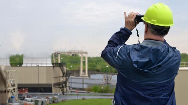 Someone taking photo of transfer station