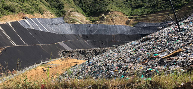 Disposal area and side slopes