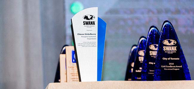 Professional Achievement Awards on display